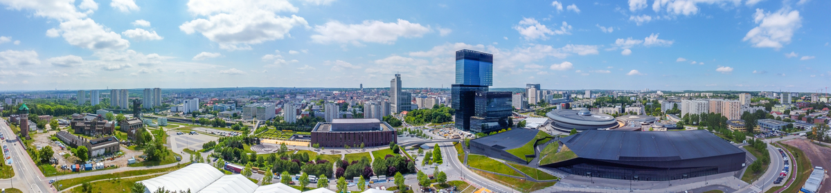Katowice z lotu ptaka